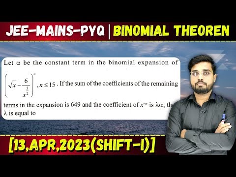 Let a be the constant term in the binomial expansion of (sqrt(x) - 6/(x ^ (3/2)) || Let's IQRA_JEE