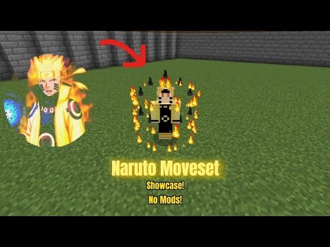 Naruto Command Block Showcase | Naruto Moveset [MCPE/MCBE]