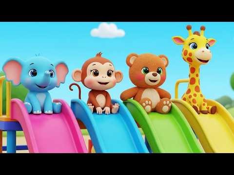 Animals Slide + ABCD Song + More Cartoon Videos | Nursery Rhymes & Kids Songs