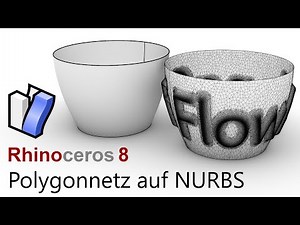 Rhino 8 - 3D Schrift auf ein 3D Objekt projizieren (Funktion einer Fläche entlang verschieben)