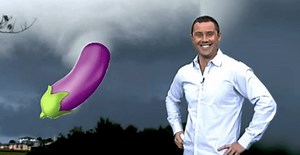 Weatherman and His Coworkers Can't Stop Laughing at Remarkably Phallic Cloud.