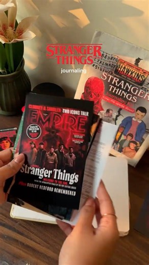 Journal with me 🥀 stranger things edition 🩸🕰️ #strangerthings #journal #st5 #journaling #netflix
