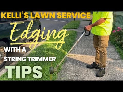 EDGING WITH A STRING TRIMMER? OH YES YOU CAN!