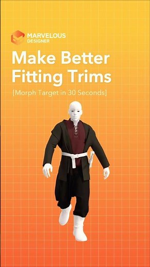 Improve your outfits with better fitting trims in Marvelous Designer 🪡 #marvelousdesigner