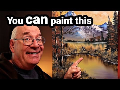 Bob Ross' Oil Painting Technique For Capturing The Beauty of a Sunset