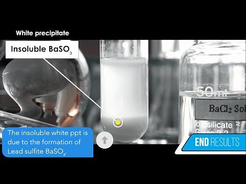 BaCl2 + Na2SO3 = BaSO3 + NaCl | Sodium sulfite (Na2SO3)+ Barium Chloride (BaCl2)