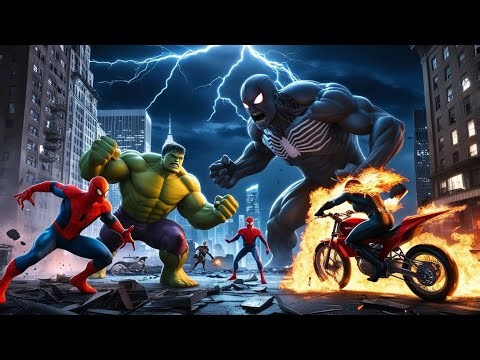 Hulk aur Spider-Man ki Maha-Jung! Part 1 & 2 (Full Story) | Shadow Titan's Revenge 4K