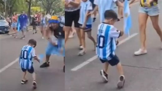 Little boy's street dance after Messi-led Argentina's World Cup win is adorable