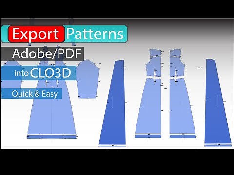 How to Export Real | Full Size Patterns | PDF in CLO