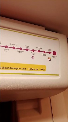 Brand new Blackpool Tramway route map and branding