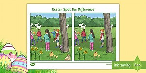 Easter Spot the Difference Worksheet