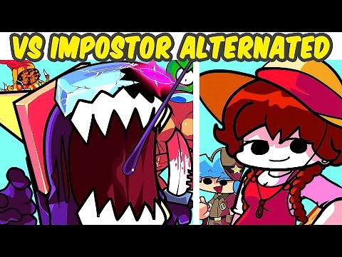 Friday Night Funkin' VS Impostor Alternated FULL WEEK + Cutscene (FNF MOD/Among Us/Black Imposter)