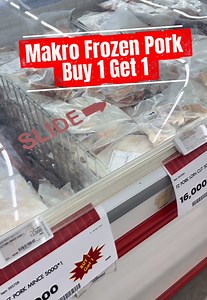 Makro Frozen Pork Buy 1 Get 1 Offer