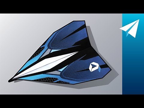 Easy Paper Airplane with a Free Template! — Blue Baron, Designed by JDOrigami