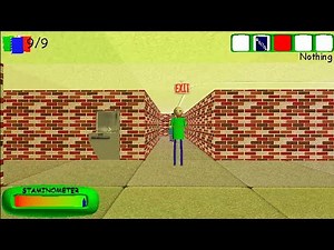 Baldi's Basics Plus Version 0.12 Full Gameplay Second Attempt Winning Run :)