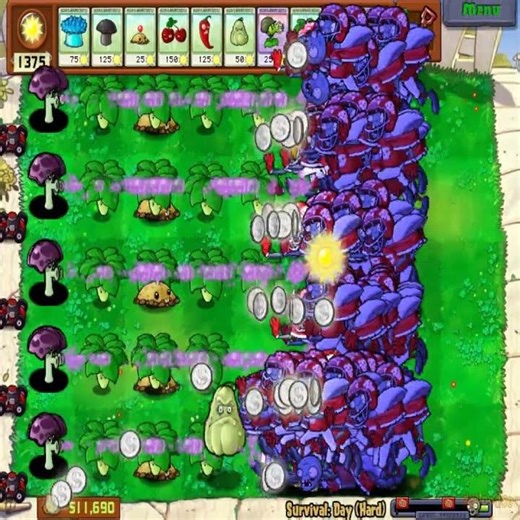 Screedy Shroom Vs Umbrella Leaf Vs Zombies PvZ Battlez #pvz #pvzshorts #plantsvszombies