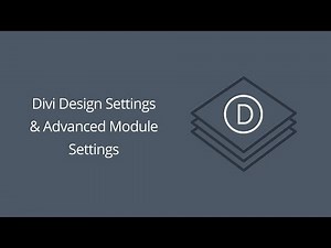 Divi Design Settings & Advanced Module Settings - Elegant Themes Documentation