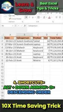 Excel Filter Shortcuts (7 Tricks in 60 Seconds) 🔥 काम 10x तेज करें #excel#filter