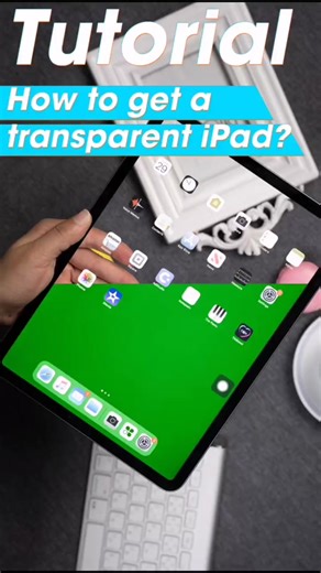 The tutorial video we promised is here. Can you make it? #HowTo #learnontiktok #trick17 #iPad #iPadhacks #transparentipad #tech #techtips #fyp