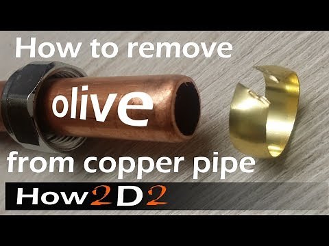 2 easy ways of removing old olive from pipe How to remove copper olive