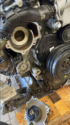 replaced water pump on Range Rover 2017#subscribe #car #please #like