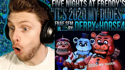Vapor reacts #992 [FNAF SFM] funny new years animation "It's 2020 my dudes" by Derpy_Horse4 reaction