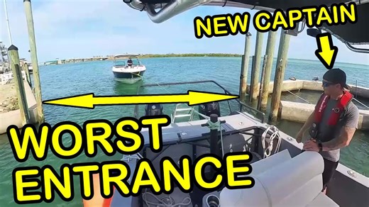 35ft SeaRay: Training New Crew in Difficult Marina Conditions