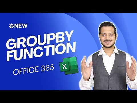Excel GROUPBY function | Latest function in office 365 - GROUPBY