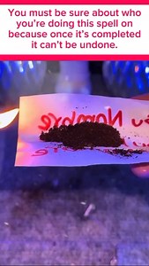 Be cautious when doing this spell,because even their ego won't be able to resist,the longing they'll feel for you,on a sheet of paper write that person's name seven times using red ink,then write your name three times on top of theirs,just like shown rub the paper with a small amount of your saliva,so it carries your energy,add a pinch of sugar and fold the paper toward yourself each time,in the end burn the paper,and you'll see how that person comes looking for you in desperation,declare it don