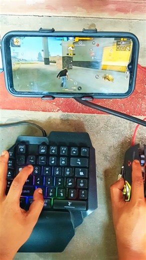 Free fire gaming keyboard mouse gameplay #freefire #keyboardandmousesetup #geekgamer #mixpro