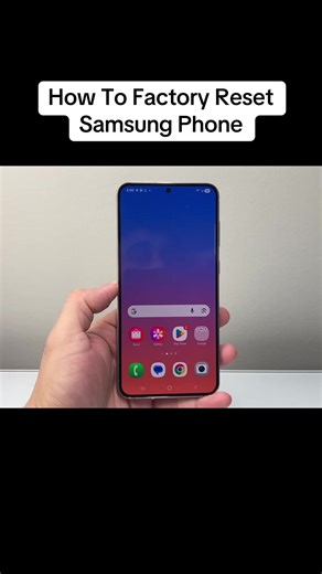 How To Factory Reset Samsung Phone! #factoryreset #samsung #smartphone