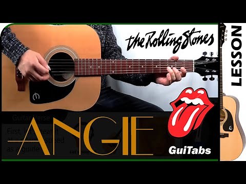 How to play ANGIE 💔 - The Rolling Stones / GUITAR Lesson 🎸 / GuiTabs N°198
