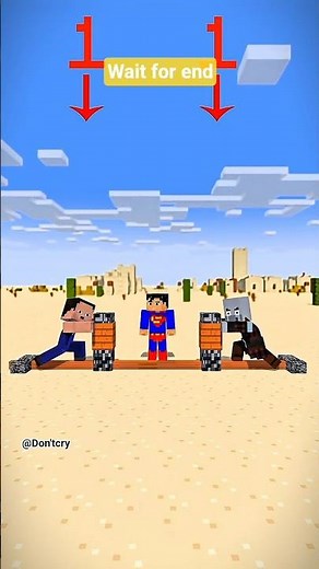 Minecraft Mob Battle: Warden vs Iron Golem vs Superman! 😱 Who Wins? #minecraft #animation #shorts