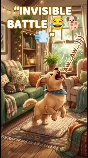 “Dog’s Invisible Battle 😂🐕💨”|Laughing Paws #funnydogs #dogsoftiktok #laughingpaws #petsoftiktok
