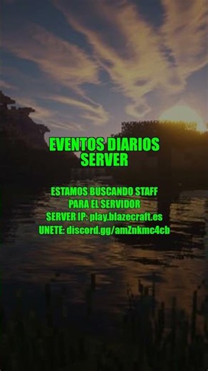 EVENTOS DIARIOS SERVER - SE BUSCA STAFF EN MI NUEVO SERVIDOR