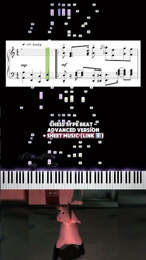 [+ SHEET MUSIC] 🎹 Chess Type Beat (Rat Dance) 2 Colored Piano Version Tutorial #pianolessons