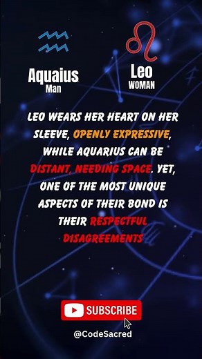 Aquarius Man and Leo Woman Love Compatibility