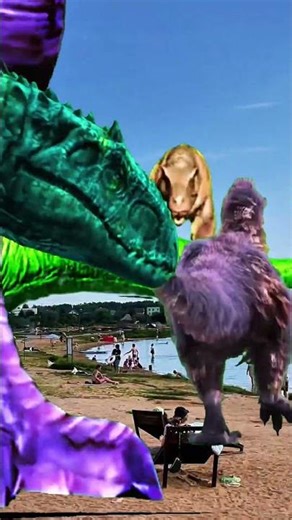 A Ghostly Dino Apparition at Dawn 👻 #ghost #phantom #halloween #spooky #supernatural #trex #film