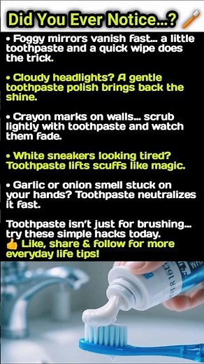 Toothpaste Isn’t Just for Teeth 😳