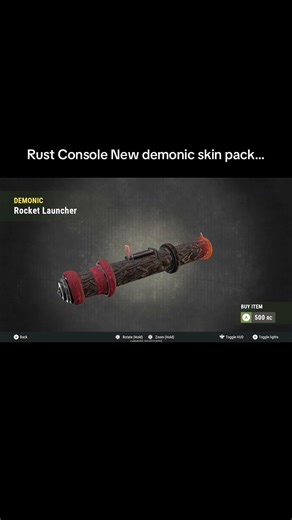 Rust Console New demonic skin pack…#shorts #rust #rustconsole