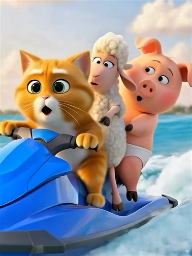 Cat Creates Warm Wool Jacket for Pig