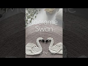 DIY Macrame Swans | Easy Valentine’s Day Macrame Tutorial for Beginners