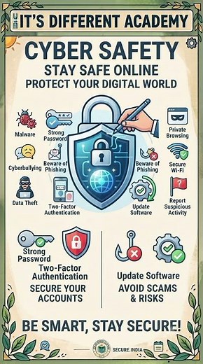 Cyber Safety Tips: Stay Safe Online! 🛡️ | Protect Your Digital World #CyberSafety #StaySafeOnline
