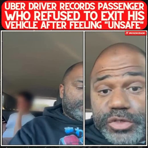 Uber driver captures passengers bizarre refusal to exit vehicle in viral standoff 😳 Thoughts on this ⁉️⬇️ #uberdriver #passenger #rideshare | soseriuzradio