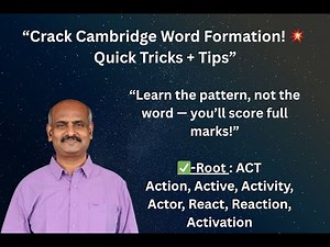 📖✍️📝✅🎓 Cambridge English B2 - Word Formation - FCE: Boost your B2 Cambridge English skills