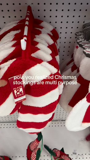 Pottery Barn Christmas pillow DIY🎅🏼❣️ I found a candy cane Christmas stocking and turned it into a Pottery Barn inspired Christmas pillow😊 #potterybarnstyle #christmaspillows #christmasdiy #diyonabudget #cozychristmas #repurposed #candycane | Flipdaddie