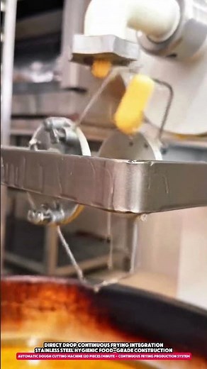 Automatic Dough Cutting Machine 120 Pieces/Minute - Continuous Frying Production System