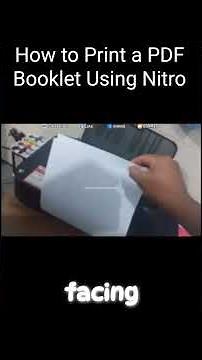 How to Print a PDF Booklet Using Nitro #shorts #tutorial #printing #pdf #nitro #simplenewsvideo