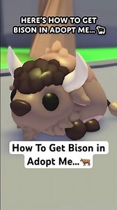 How To Get Bison in Adopt Me...🐂 #roblox #adoptme