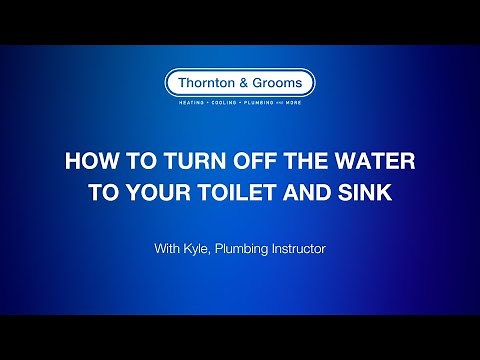 How to Turn off the Water to your Toilet and Sink